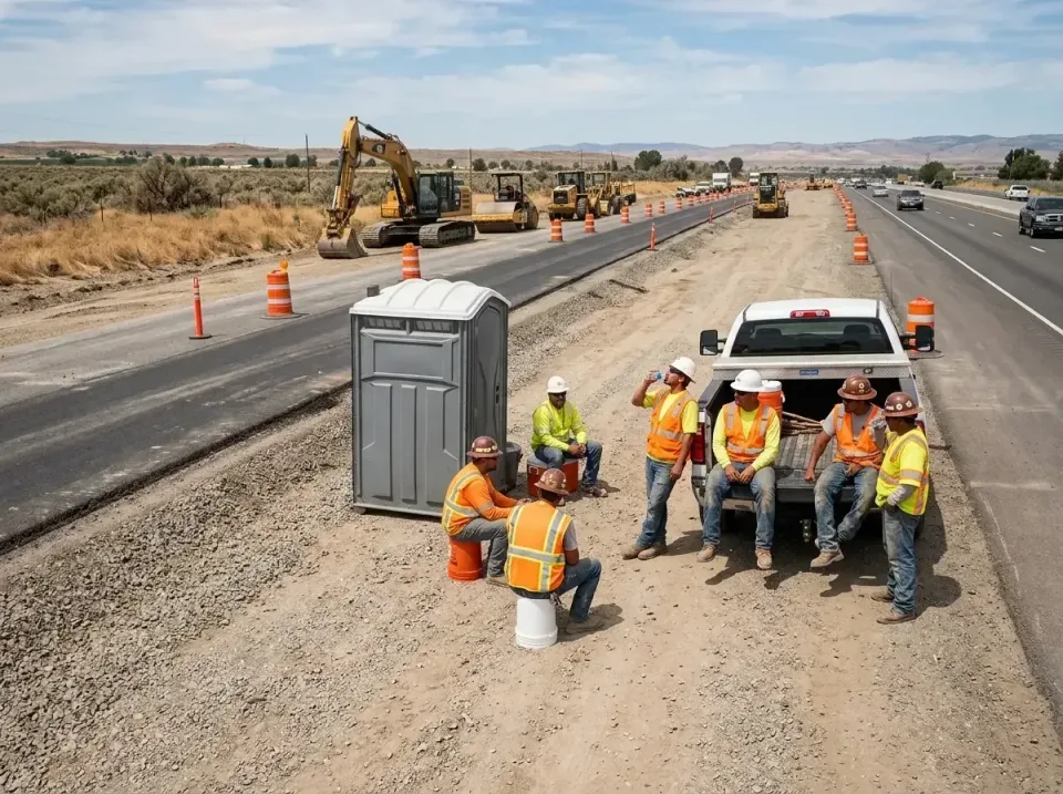 highway-road-construction-crew-007 — frequently asked questions, Porta Potty and Restroom Rentals in Arvin, CA